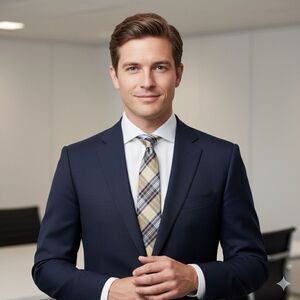 NWOT Suitsupply Men's Plaid Silk Tie Yellow/Navy/White Tartan Checked